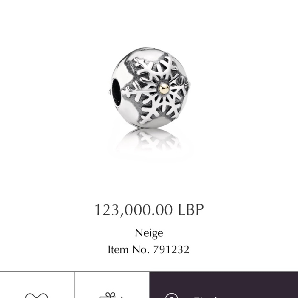 NEW Pandora 14K and Silver Winter Wonderland Charm